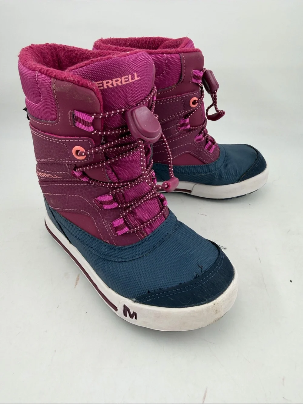 Merrell Unisex Snow Bank 2.0 -SZ 10 M- Waterproof Berry Navy Winter Boots
